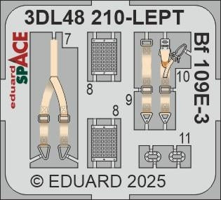 Eduard 3DL48210 Bf 109E-3 SPACE Hobby Boss 1/48 – image 4