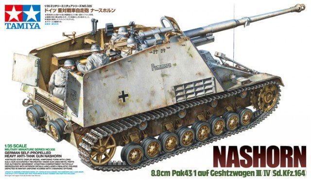 Tamiya 35335 Nashorn 8.8cm Pak43/1 sur Geschutzwagen III/IV(Sd.Kfz.164) (1/35)