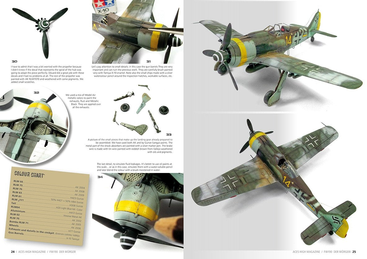 AK Interactive AK2921 ACES HIGH ISSUE 11 FW 190 DER WÜRGER (Anglais) – image 4