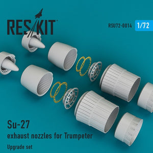 RESKIT RSU72-0014 Tuyères d&amp;#39;échappement Su-27 pour Trumpeter 1/72