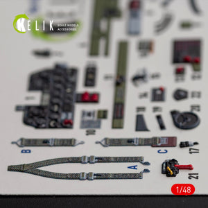 Décalcomanies 3D intérieures KELIK K48016 P-47D « Thunderbolt » pour maquette Italeri/Academy au 1/48 – Bild 6