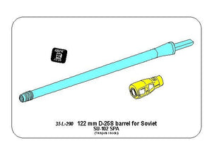 Canon Aber 35L-290 122 mm D-25S pour canon russe SU-102 (Trumpeter) 1/35 – imagen 4
