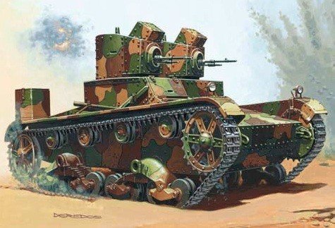 Mirage Hobby 35303 VICKERS E Mk A char (1/35)