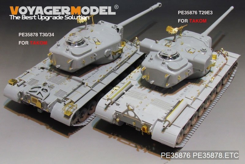 Maquette Voyager PE35876 Char super-lourd américain T-29E3 de la Seconde Guerre mondiale pour TAKOM au 1/35 – image 10