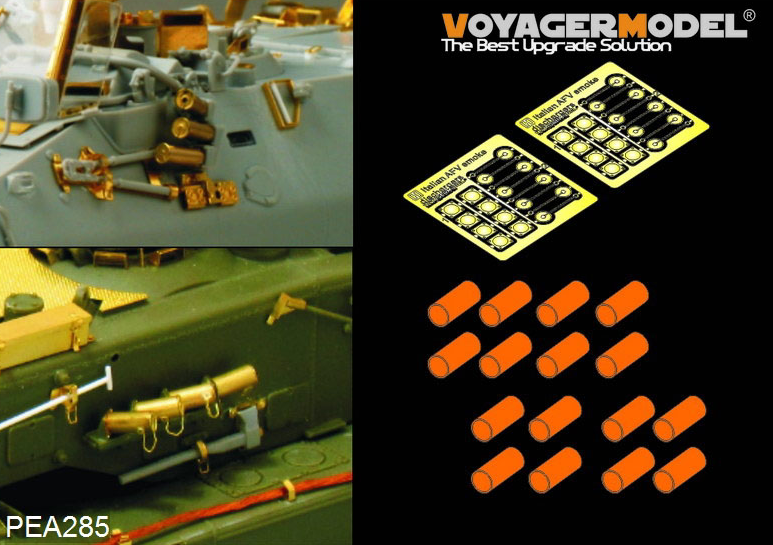 Lance-fumigènes Voyager Model PEA285 pour véhicules blindés italiens modernes (16 jeux) (GP) 1/35