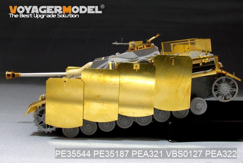 Jupes de blindage latérales pivotantes à montage sur pivot pour StuG.IV allemand de la Seconde Guerre mondiale (pour DRAGON) - Maquette Voyager PEA321 - Échelle 1/35 – image 4