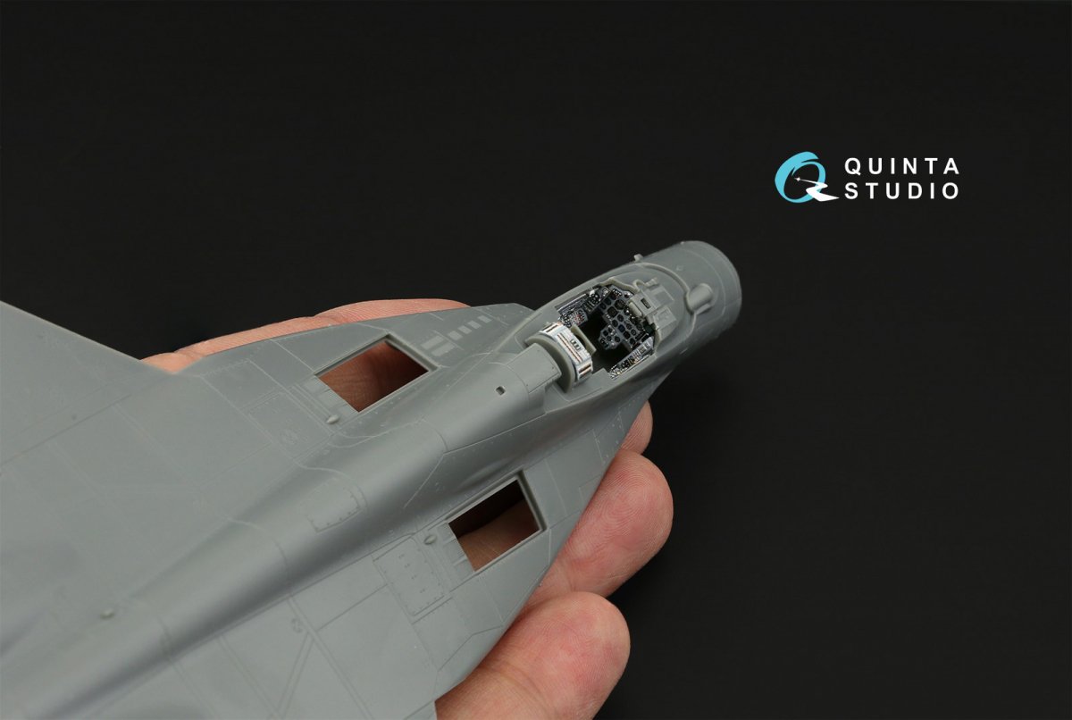 Intérieur imprimé en 3D et coloré sur papier décalcomanie Quinta Studio QD72071 MiG-29 9-12 (GWH) 1/72 – imagen 10
