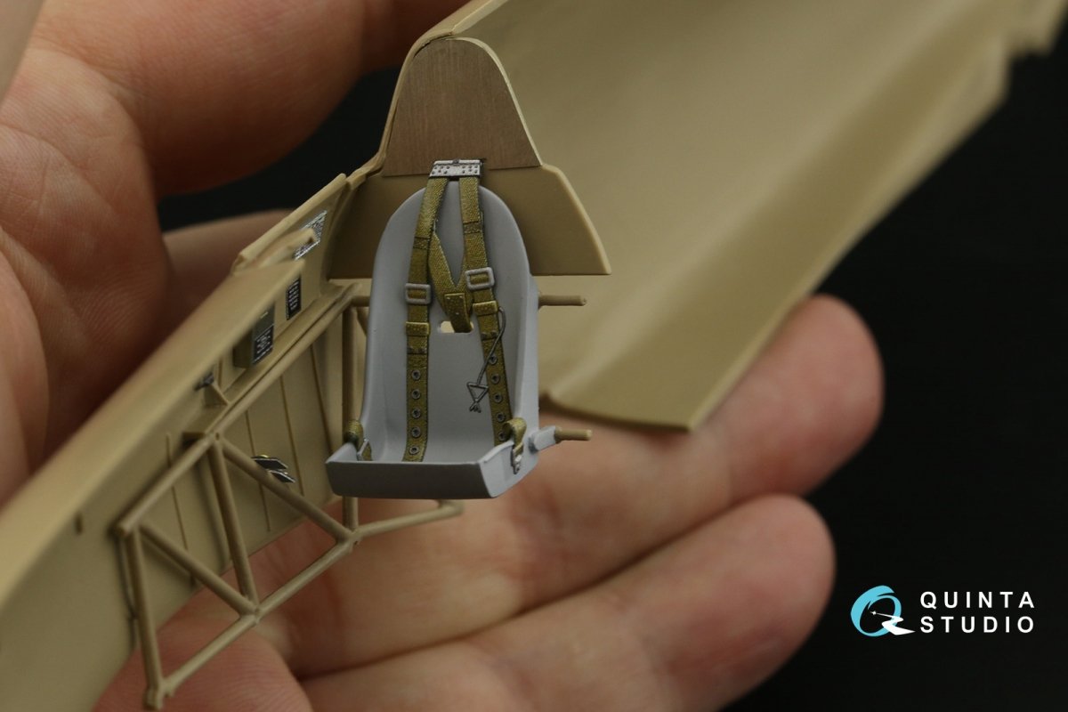 Intérieur imprimé en 3D et coloré sur papier décalcomanie Quinta Studio QD32140 Hawker Hurricane Family (Fly) 1/32 – image 4