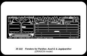Aber 35222 Ailes pour Panther Ausf.G et Jagdpanther (1/35) – image 4