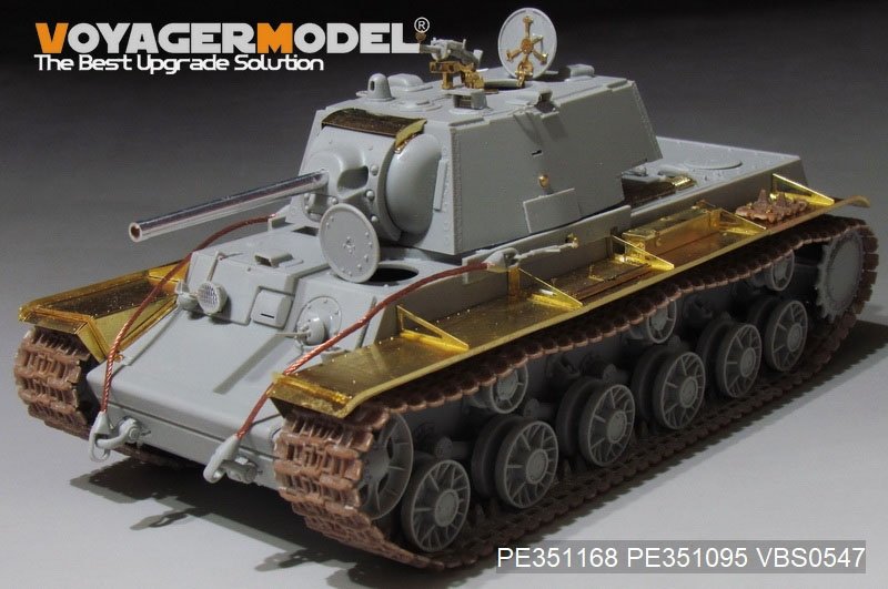 Maquette Voyager PE351168B KV-1 russe Mod.1942 de base (version B avec canon) (pour TRUMPETER 09597) 1/35 – immagine 2
