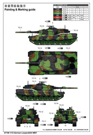 Trumpeter 07190 Char de combat principal allemand Leopard 2A4 1/72 – image 5