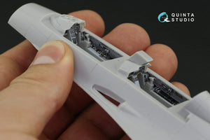 Intérieur imprimé en 3D et coloré sur papier décalcomanie Quinta Studio QD48221 F-16B (Hasegawa) 1/48 – image 4