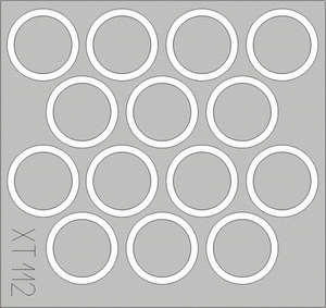 Masque de roue Eduard XT112 M-36 Jackson 1/35 ACADEMY