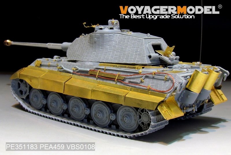 Maquette Voyager PE351183 Char King Tiger allemand de la Seconde Guerre mondiale (tourelle Porsche) (pour kit DRAGON/ZVEZDA) 1/35 – imagen 4