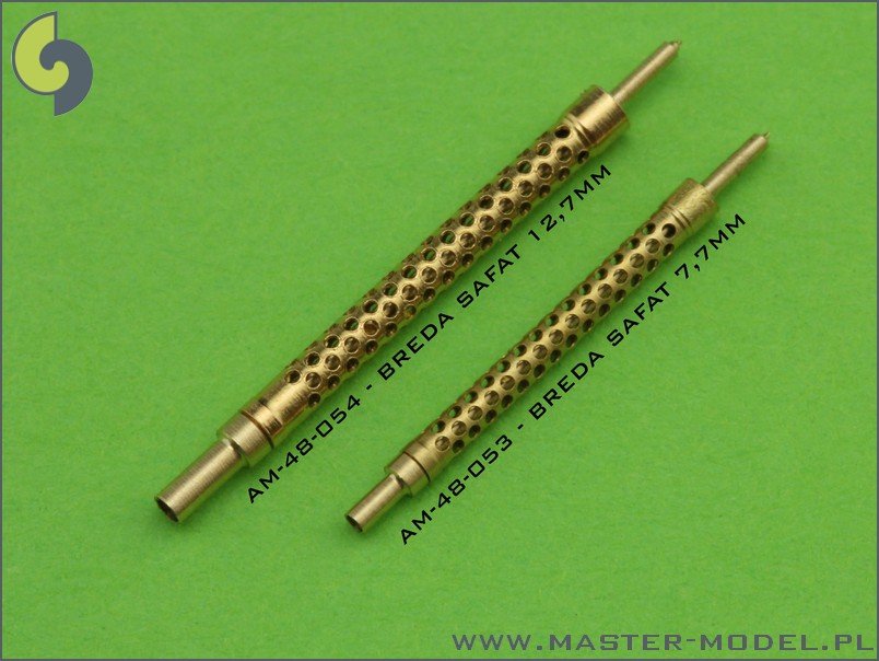 Canons de 12,7 mm pour mitrailleuse italienne Master AM-48-054 Breda SAFAT (2 pièces) (1/48) – Bild 4