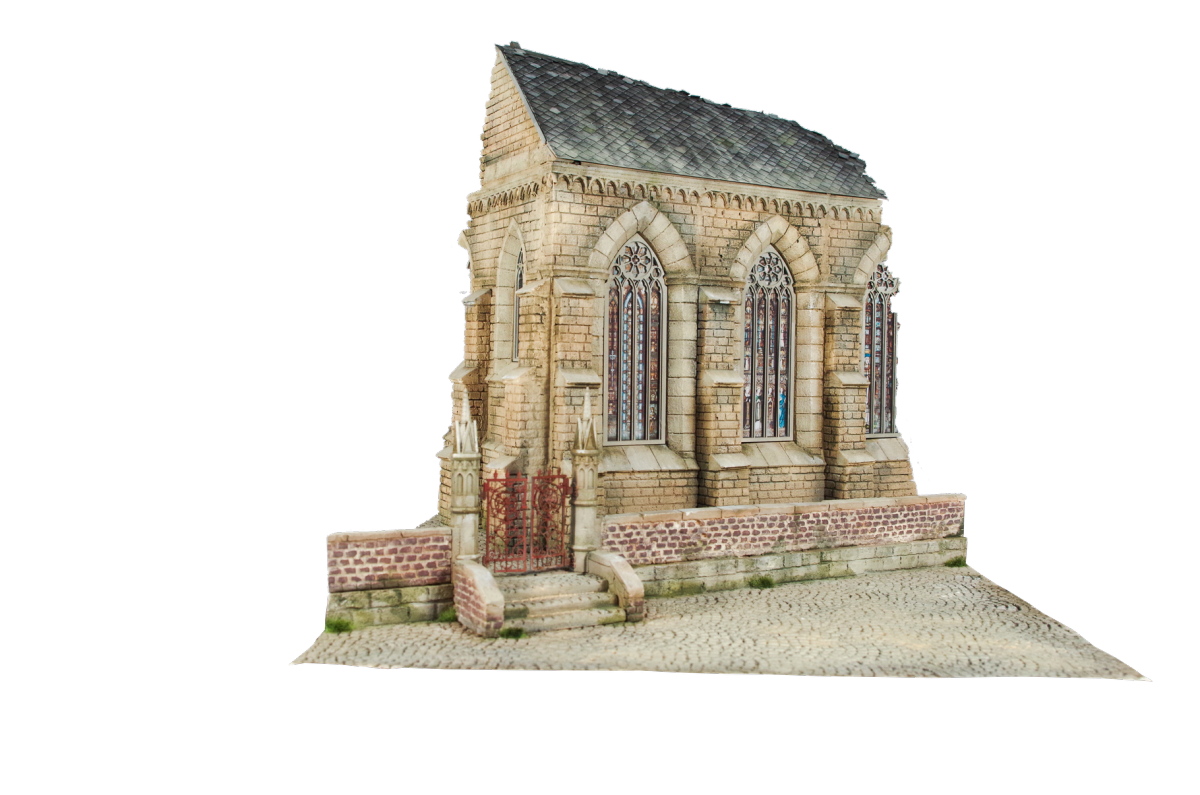 RT-Diorama 35040 Socle de diorama : Cour d&amp;#39;église 1/35 – imagen 3