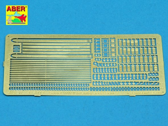 Aber 35A113 Accessoires d&amp;#39;infanterie soviétique de la Seconde Guerre mondiale (1/35)