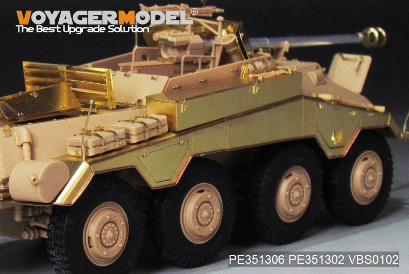 Boîte de rangement Voyager Model PE351302 pour Sd.Kfz 234 allemand de la Seconde Guerre mondiale, version tardive, pour RFM 5110 au 1/35 – image 2