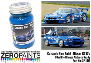 Peinture Zero Paints ZP-1517 Bleu Calsonic 60 ml
