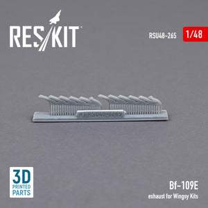 Échappement RESKIT RSU48-0265 BF-109E pour maquettes Wingsy (impression 3D) 1/48 – image 2