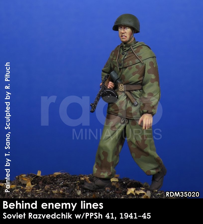 RADO Miniatures RDM35020 Razvedchik soviétique avec PPSh 41, (1941-45) 1/35