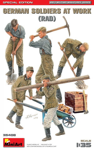 MiniArt 35408 SOLDATS ALLEMANDS AU TRAVAIL (RAD) ÉDITION SPÉCIALE 1/35