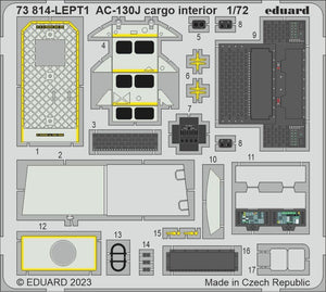 Eduard 73814 AC-130J intérieur cargo ZVEZDA 1/72