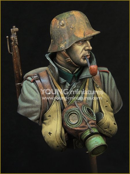 Young Miniatures YM1857 Soldat d&amp;#39;assaut allemand Première Guerre mondiale 1/10 – imagen 9