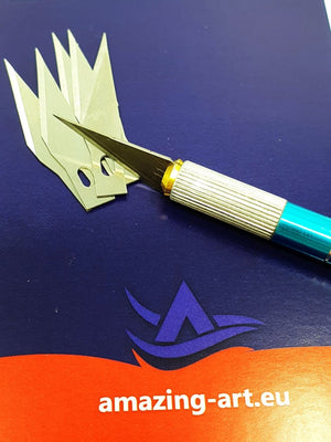 Scalpel de modélisme Amazing Art 15832 Lagoon + 5 lames – image 3