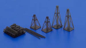 Omask 104815 Jack stand set Luftwaffe 3D print 1/48 – zdjęcie 3