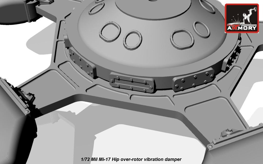 Armory Models ACA7277 Mil Mi-8/-17 Amortisseur de vibrations du rotor de hanche 1/72 – immagine 6