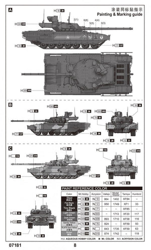 Trumpeter 07181 Char de combat principal russe T-14 Armata 1/72 – image 4