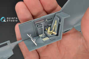Intérieur imprimé en 3D et coloré sur papier décalcomanie Quinta Studio QD32049 Bf 109E-4 (pour kit Eduard) 1/32 – image 8