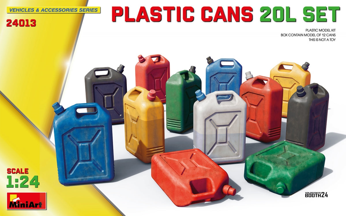 MiniArt 24013 CANETTES EN PLASTIQUE 20L JEU 1/24