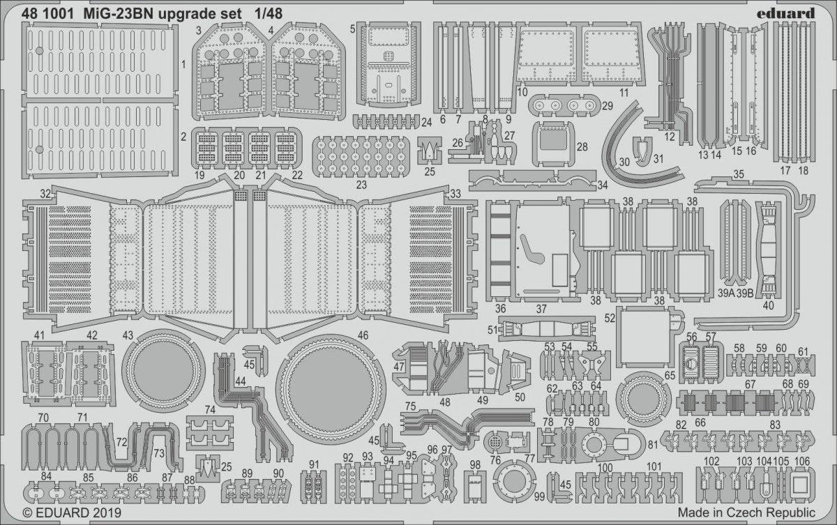 Kit de mise à niveau Eduard 481001 MiG-23BN au 1/48 EDUARD