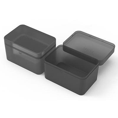 Boîte de rangement pour accessoires DSPIAE BOX-4 en plastique noir, 101 x 69 x 62 mm / Conteneur à accessoires
