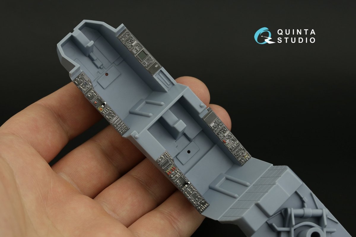 Intérieur imprimé en 3D et coloré sur papier décalcomanie Quinta Studio QDS-35090 AH-64A (Academy) (Petite version) 1/35 – Bild 3