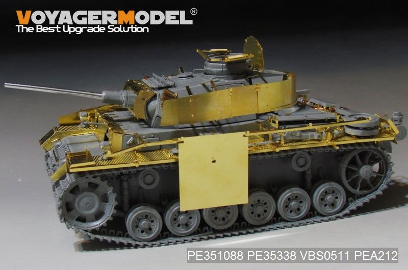 Maquette Voyager PE351088, char allemand Pz.KPfw.III Ausf.M de base de la Seconde Guerre mondiale, échelle Dragon 1/35 – image 10