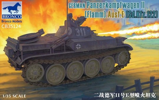 Bronco CB35124 Panzerkampfwagen II allemand (Flamm) Ausf.E (1/35)