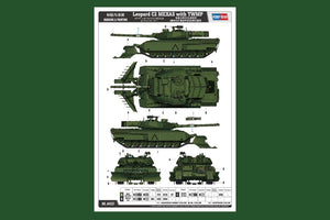 Hobby Boss 84557 Leopard C2 MEXAS avec chasse-mines à chenilles TWMP, échelle 1/35  – immagine 3