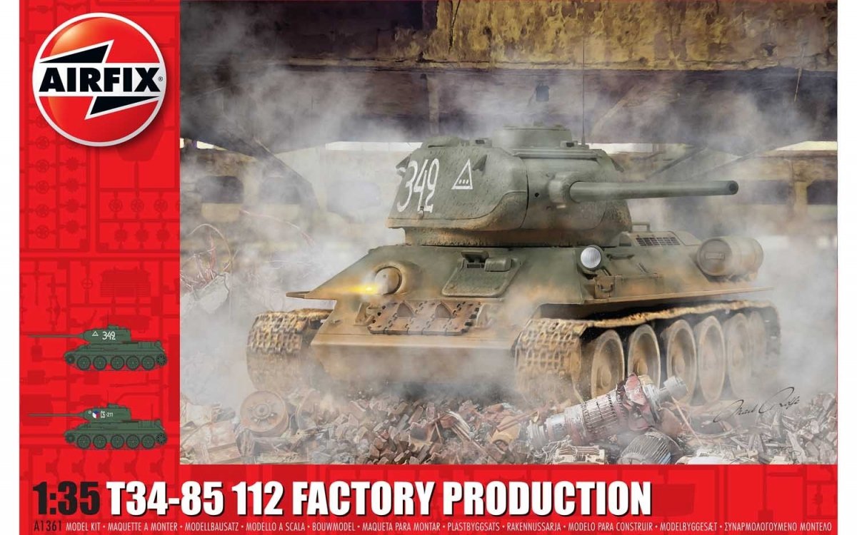 Airfix 1361 T34/85, 112 Production d&amp;#39;usine 1/35