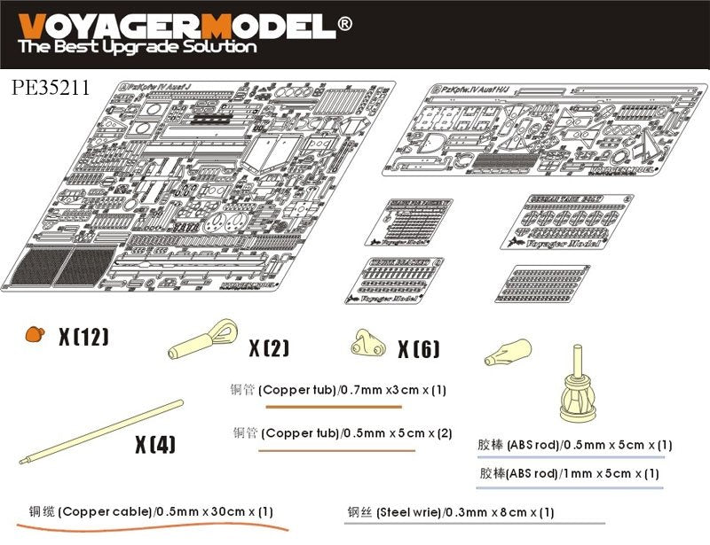 Voyager modèle PE35211 WWII allemand Pz.Kpfw.IV Ausf.J pour TAMIYA 35181 1/35 – Bild 2