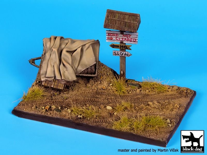 Black Dog D35063 Route avec socle de remorque 1/35  – immagine 5