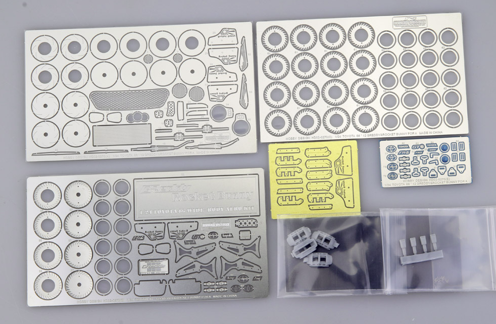 Kit de photodécoupe Hobby Design HD02-0270 pour Toyota 86 Greddy / Rocket Bunny Aoshima 1/24 – image 2