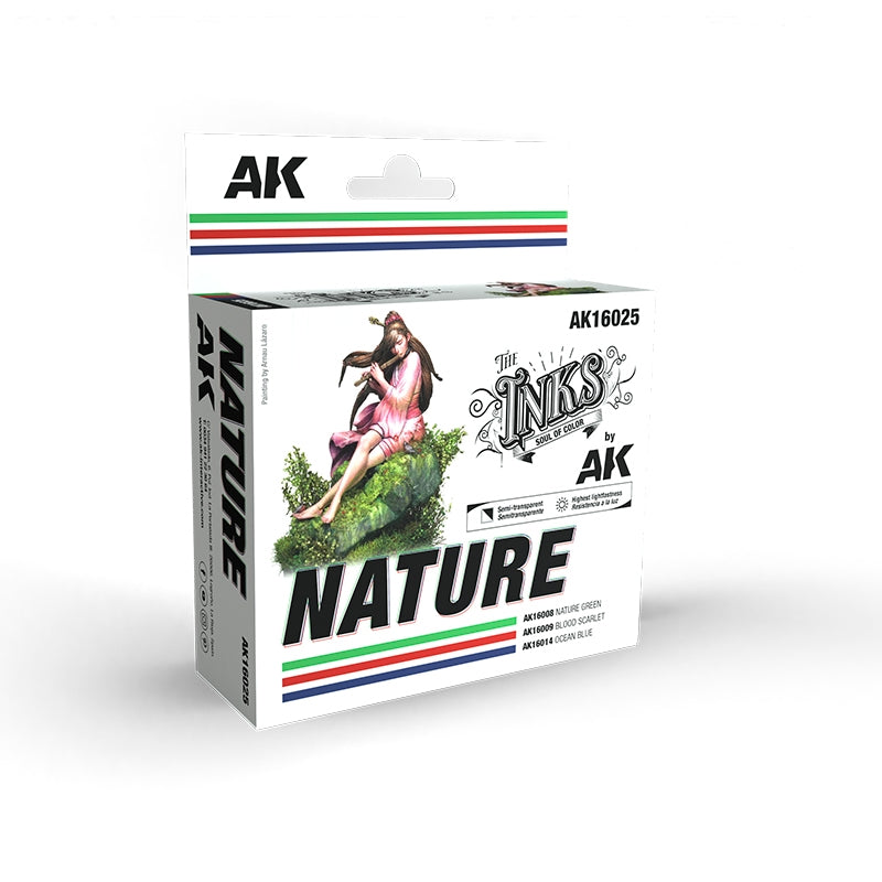 AK Interactive AK16025 NATURE – Coffret d'encres 3 x 30 ml