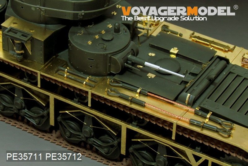 Maquette Voyager PE35711 Char lourd russe T-35 de la Seconde Guerre mondiale (canon inclus) (Pour HobbyBoss 83841) 1/35 – Bild 2
