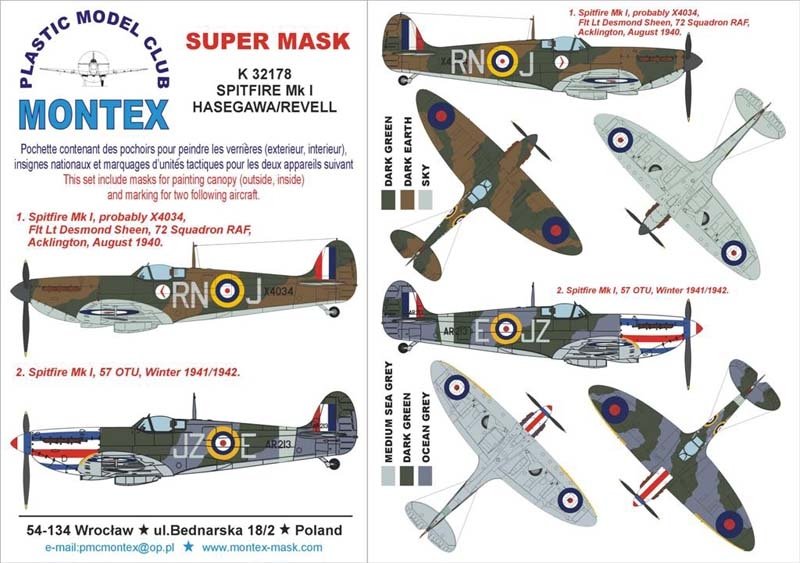 Montex K32178 Spitfire I 1/32