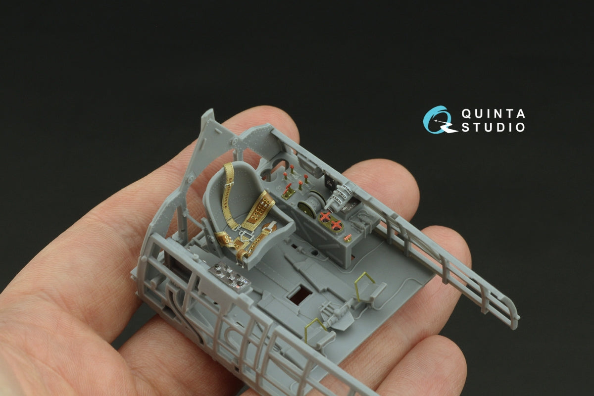 Intérieur imprimé en 3D et coloré sur papier décalcomanie Quinta Studio QD32240 Mitsubishi J2M3 Raiden (Zoukei Mura) 1/32 – image 10