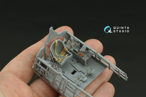Intérieur imprimé en 3D et coloré sur papier décalcomanie Quinta Studio QD32240 Mitsubishi J2M3 Raiden (Zoukei Mura) 1/32 – image 10