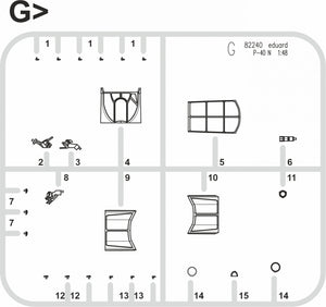 Eduard R0025 P-40N WARHAWK ROYAL CLASS DOUBLE COMBO 1/48 – Bild 8